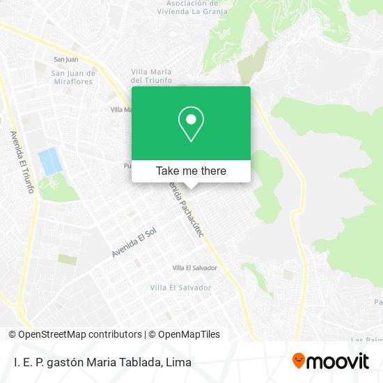 Mapa de I. E. P. gastón Maria Tablada