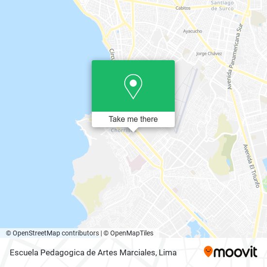 Mapa de Escuela Pedagogica de Artes Marciales