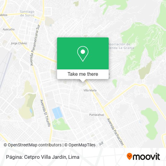 Página: Cetpro Villa Jardín map