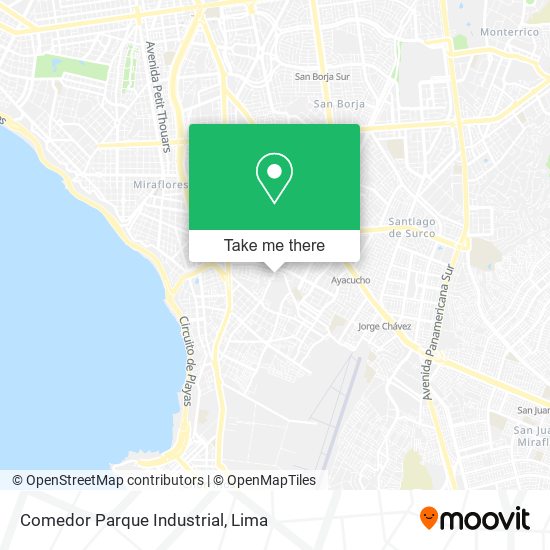 Comedor Parque Industrial map