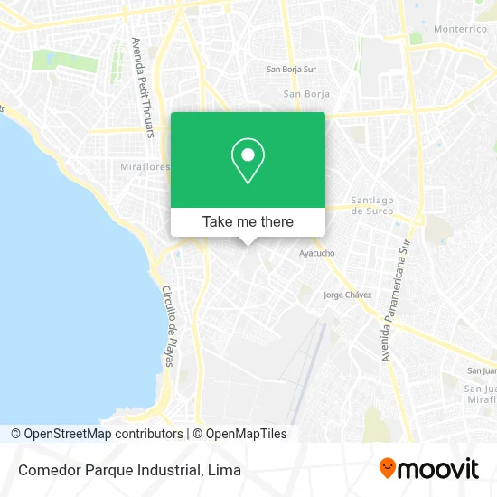 Comedor Parque Industrial map