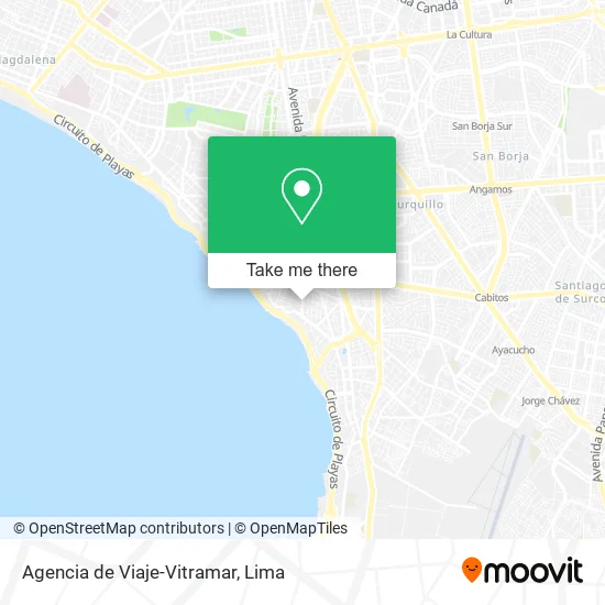 Mapa de Agencia de Viaje-Vitramar