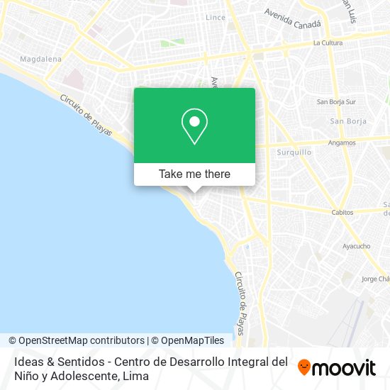 Ideas & Sentidos - Centro de Desarrollo Integral del Niño y Adolescente map