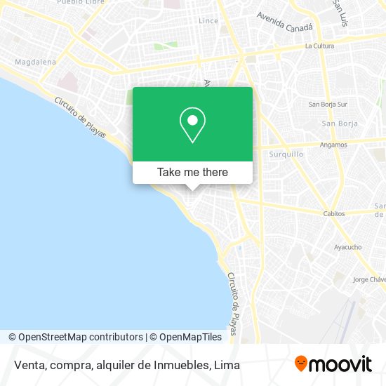 Venta, compra, alquiler de Inmuebles map