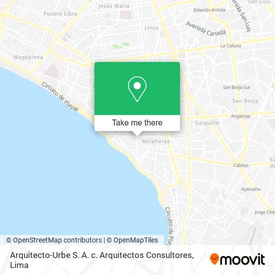 Mapa de Arquitecto-Urbe S. A. c. Arquitectos Consultores