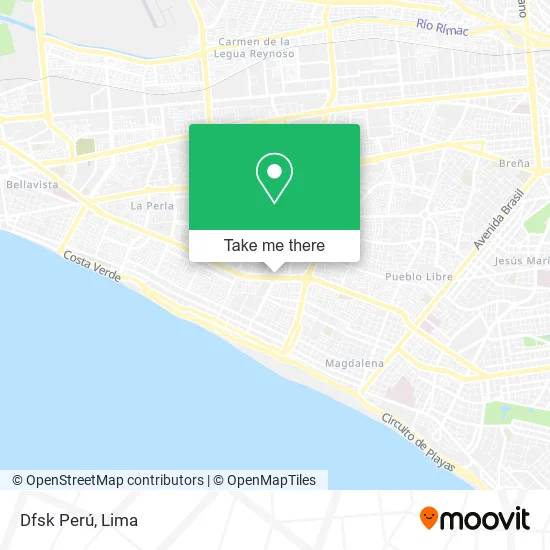 Dfsk Perú map