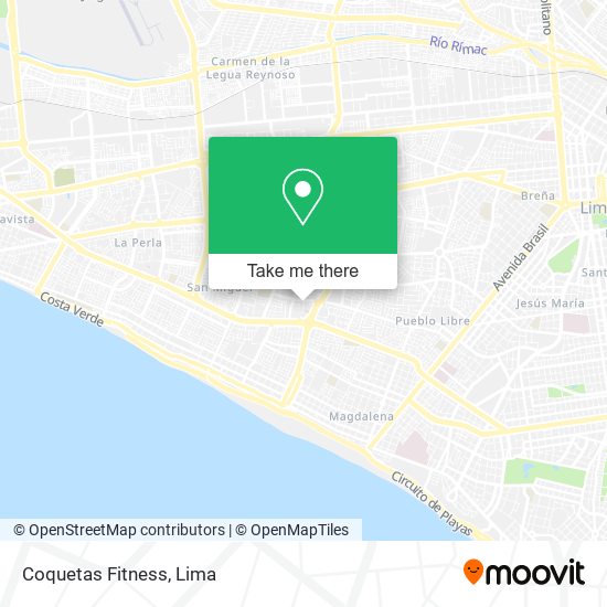 Mapa de Coquetas Fitness