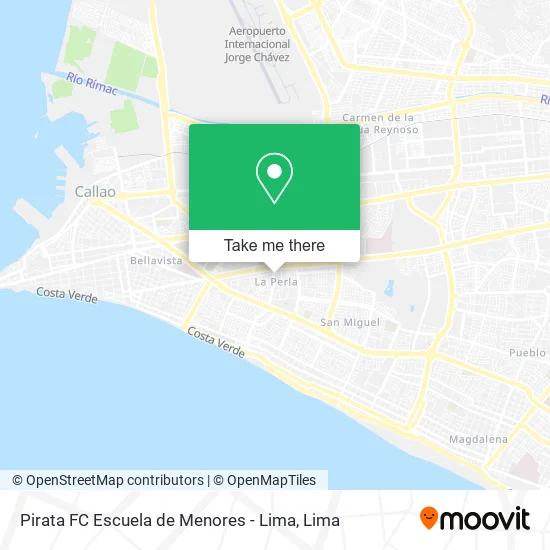 Pirata FC Escuela de Menores - Lima map