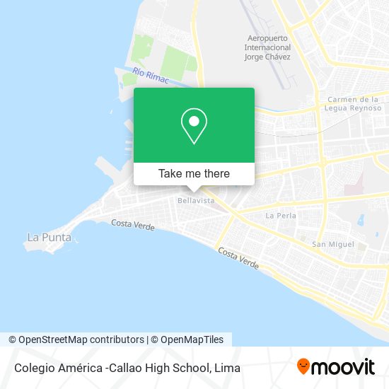 Mapa de Colegio América -Callao High School