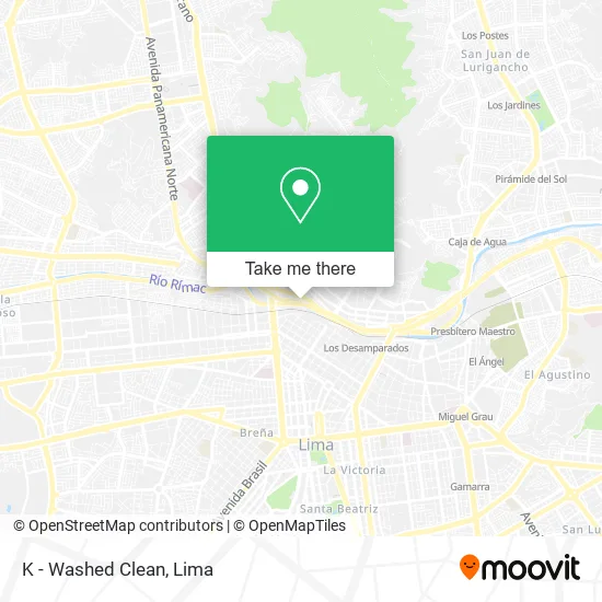 K - Washed Clean map