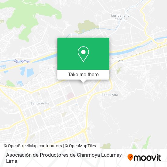 Asociación de Productores de Chirimoya Lucumay map