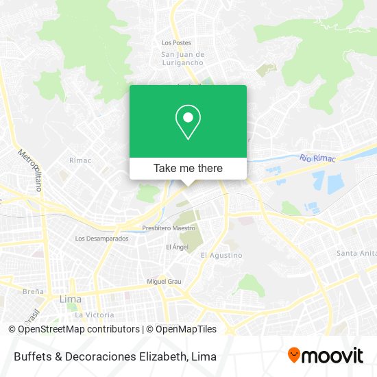 Mapa de Buffets & Decoraciones Elizabeth