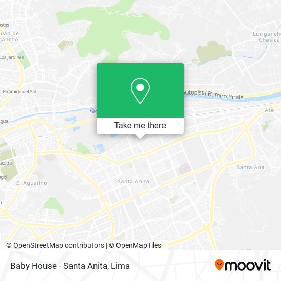 Mapa de Baby House - Santa Anita