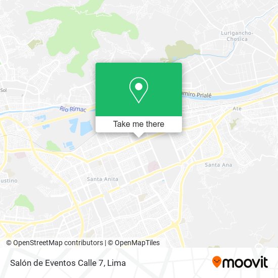 Mapa de Salón de Eventos Calle 7