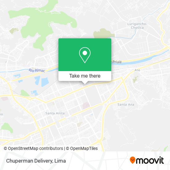 Chuperman Delivery map