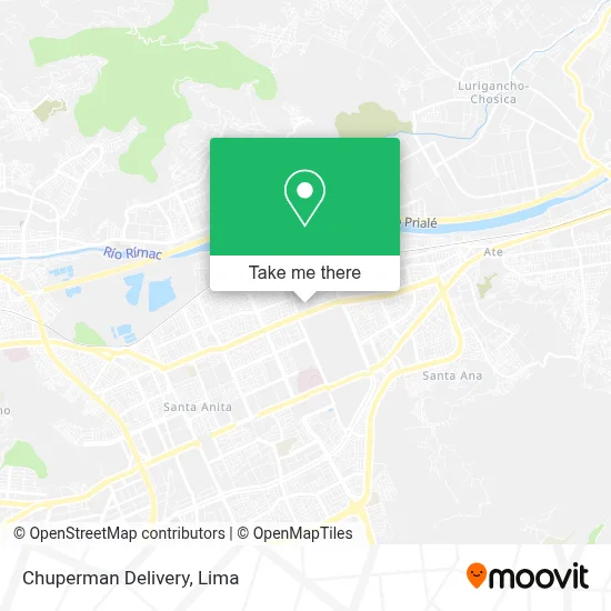 Chuperman Delivery map