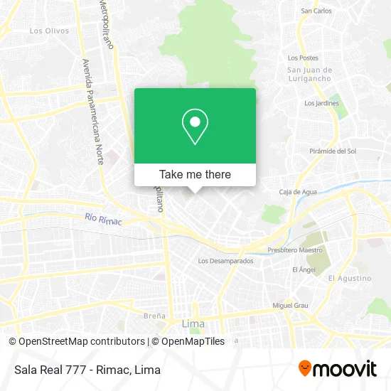 Mapa de Sala Real 777 - Rimac