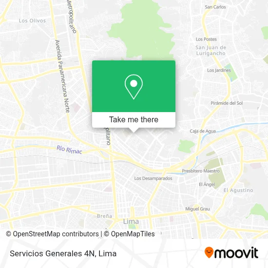 Servicios Generales 4N map