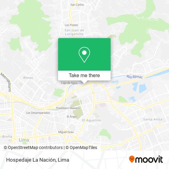 Mapa de Hospedaje La Nación