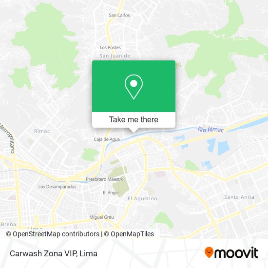 Carwash Zona VIP map