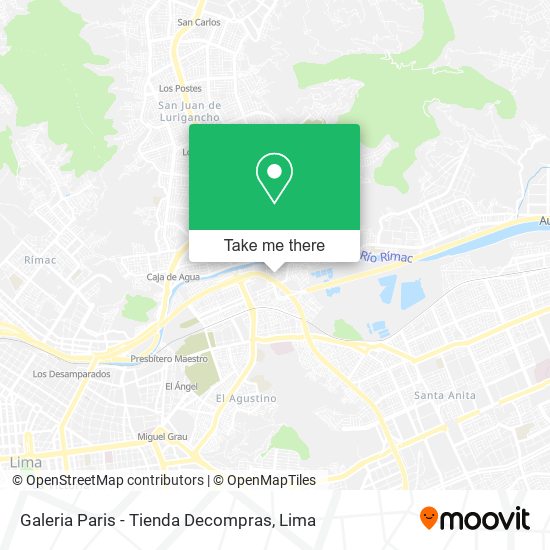 Mapa de Galeria Paris - Tienda Decompras