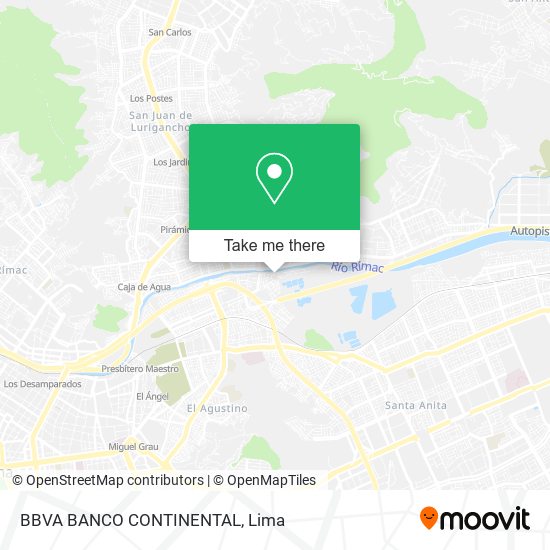 Mapa de BBVA BANCO CONTINENTAL