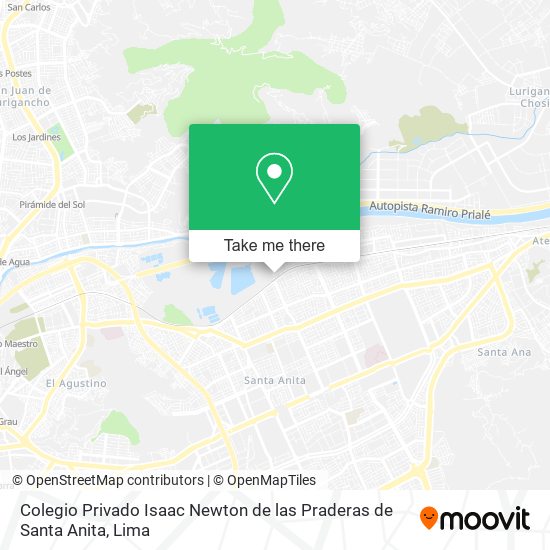 Colegio Privado Isaac Newton de las Praderas de Santa Anita map