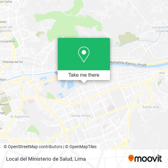 Local del Ministerio de Salud map