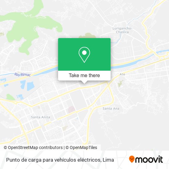 Mapa de Punto de carga para vehículos eléctricos