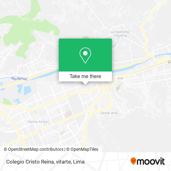 Colegio Cristo Reina, vitarte map