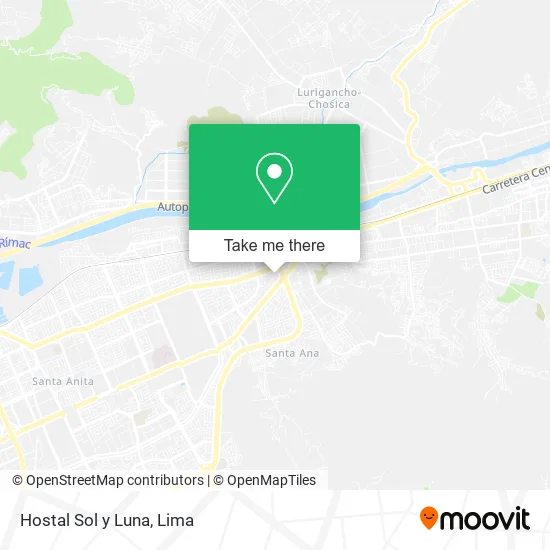 Mapa de Hostal Sol y Luna