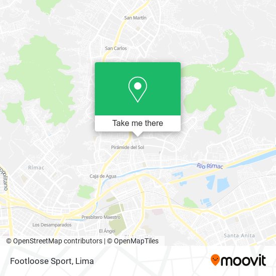 Mapa de Footloose Sport