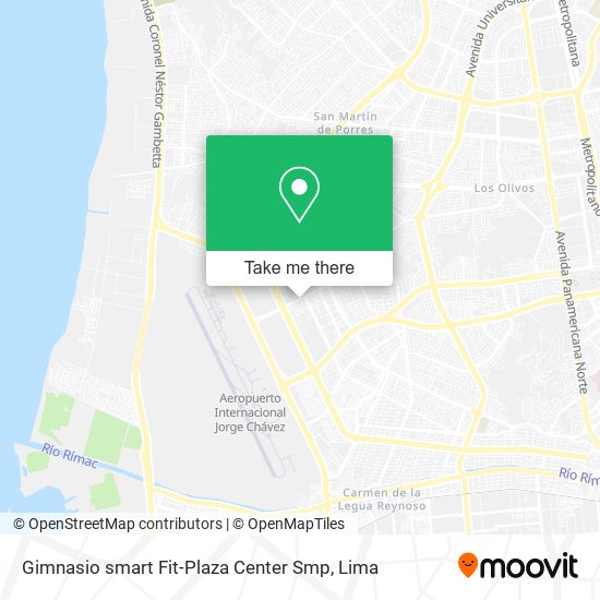 Mapa de Gimnasio smart Fit-Plaza Center Smp