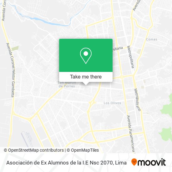 Asociación de Ex Alumnos de la I.E Nsc 2070 map