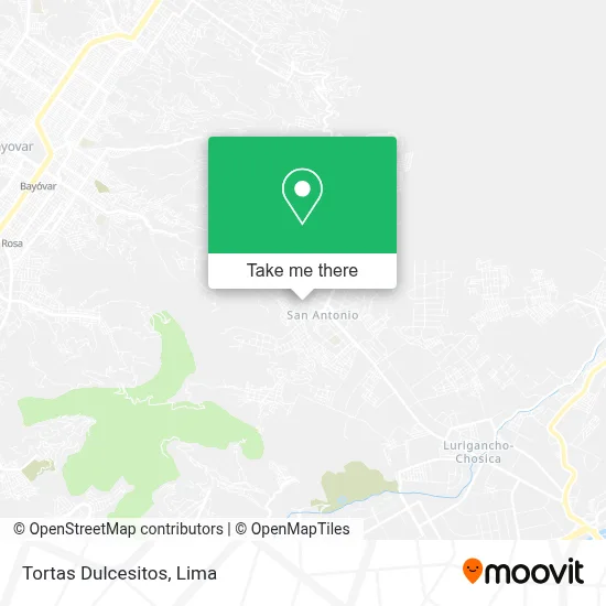 Tortas Dulcesitos map