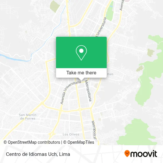 Centro de Idiomas Uch map