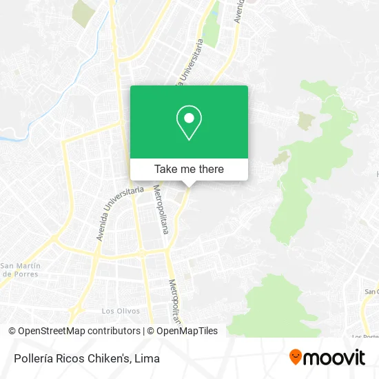 Pollería Ricos Chiken's map