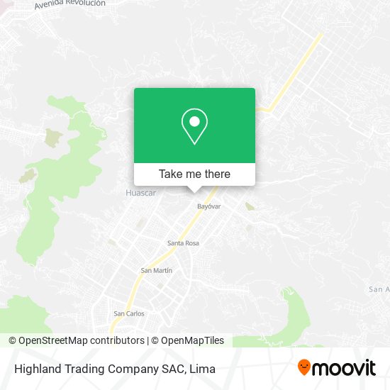 Highland Trading Company SAC map