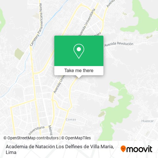 Academia de Natación Los Delfines de Villa María map