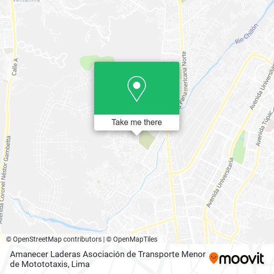 Amanecer Laderas Asociación de Transporte Menor de Motototaxis map