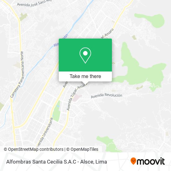 Alfombras Santa Cecilia S.A.C - Alsce map