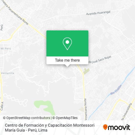 Centro de Formación y Capacitación Montessori María Guía - Perú map
