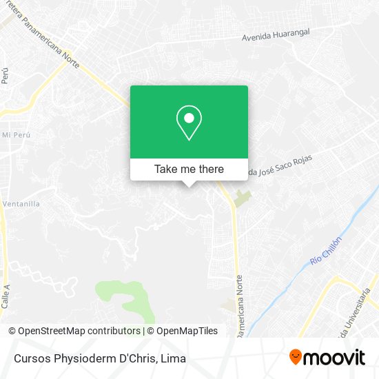 Cursos Physioderm D'Chris map