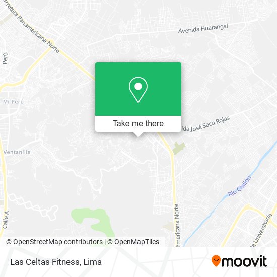 Las Celtas Fitness map