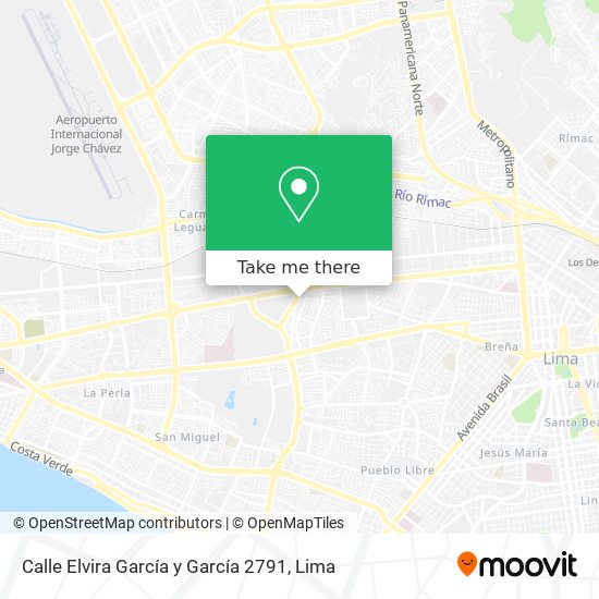 Mapa de Calle Elvira García y García 2791