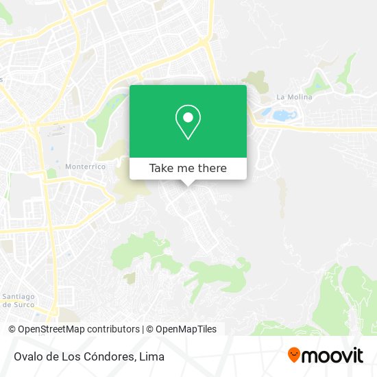 Ovalo de Los Cóndores map