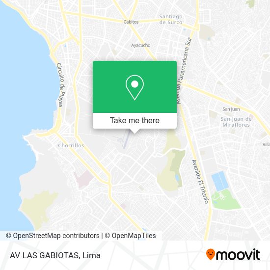 Mapa de AV  LAS GABIOTAS