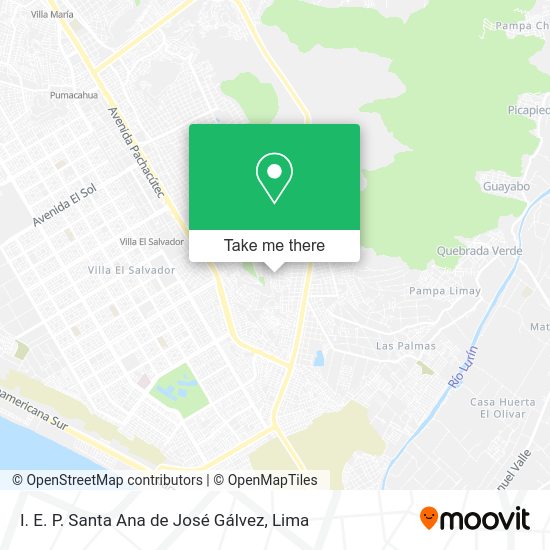 I. E. P. Santa Ana de José Gálvez map