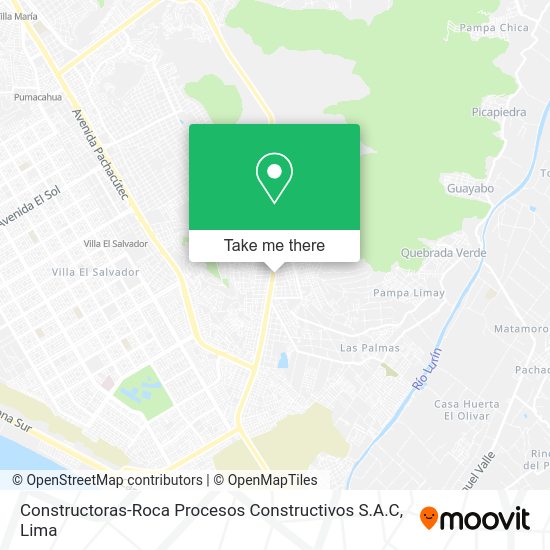 Mapa de Constructoras-Roca Procesos Constructivos S.A.C