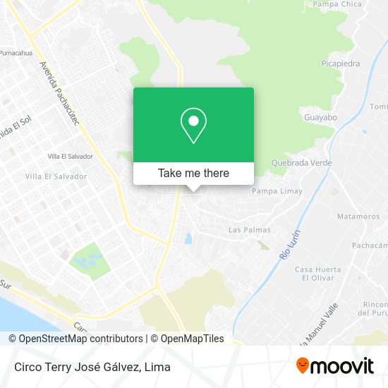 Circo Terry José Gálvez map